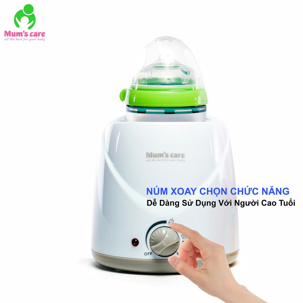 [BH 12 THÁNG 1 ĐỔI 1] Máy hâm sữa-Tiệt trùng bình sữa 4 chức năng Mum's Care Không có BPA