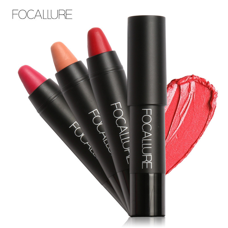 (Hàng Mới Về) Son Môi Bút Chì Focallure Chống Thấm Nước Không Nhòe Nhiều Màu Tùy Chọn