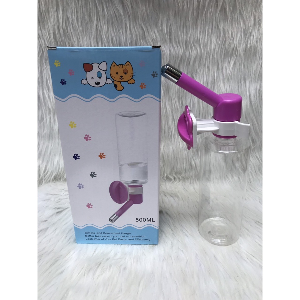 Bình nước tự động, bình nước treo chuồng tặng kèm bình nước 500ml