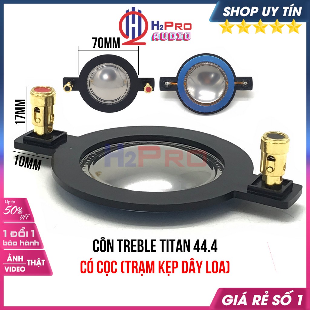 Côn Loa Treble 450, Coil Loa Treble 44.4, Mâm Coil 70Mm, Màng Titan Bạc (1 Chiếc), Thay Thế Côn Tép Titan-H2Pro Audio