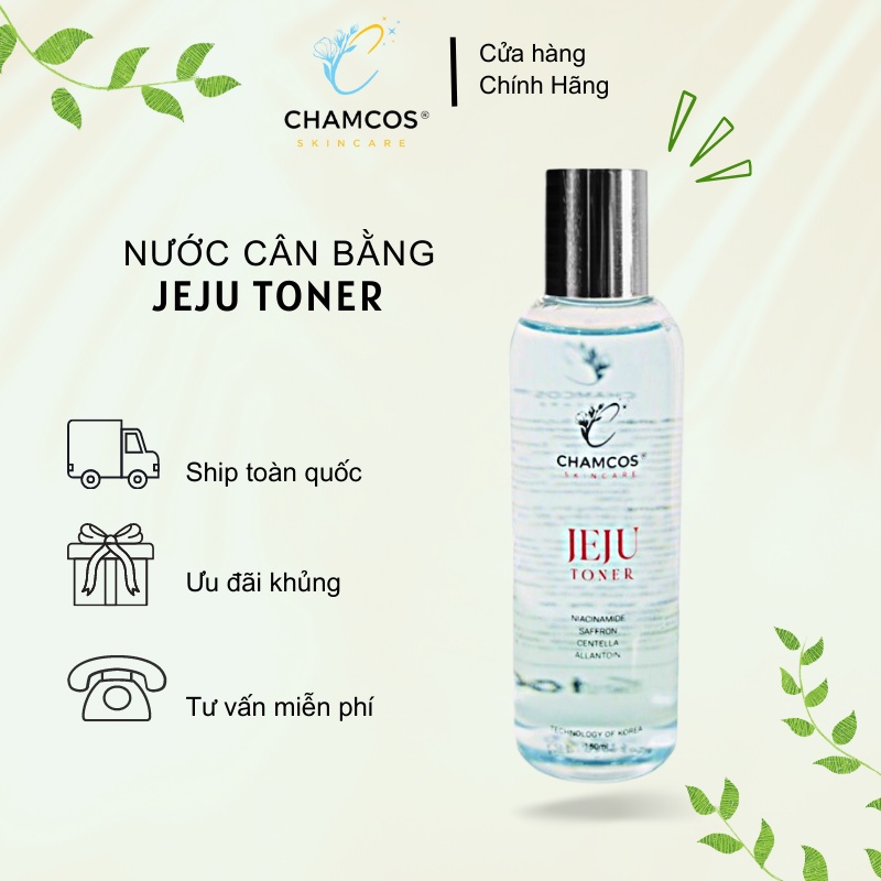 Nước cân bằng CHAMCOS JEJU TONER 150ml