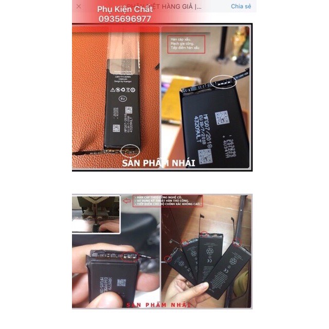 Pin 8 Plus/X/XS/XSM max Eutev chính hãng - nói không với hàng trôi nỗi...