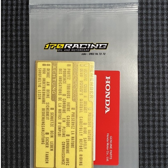 (HCM) Tem Dán Thùng Xe HONDA CB250 Hàng Chính Hãng HONDA Nhập Khẩu Nhật Bản .