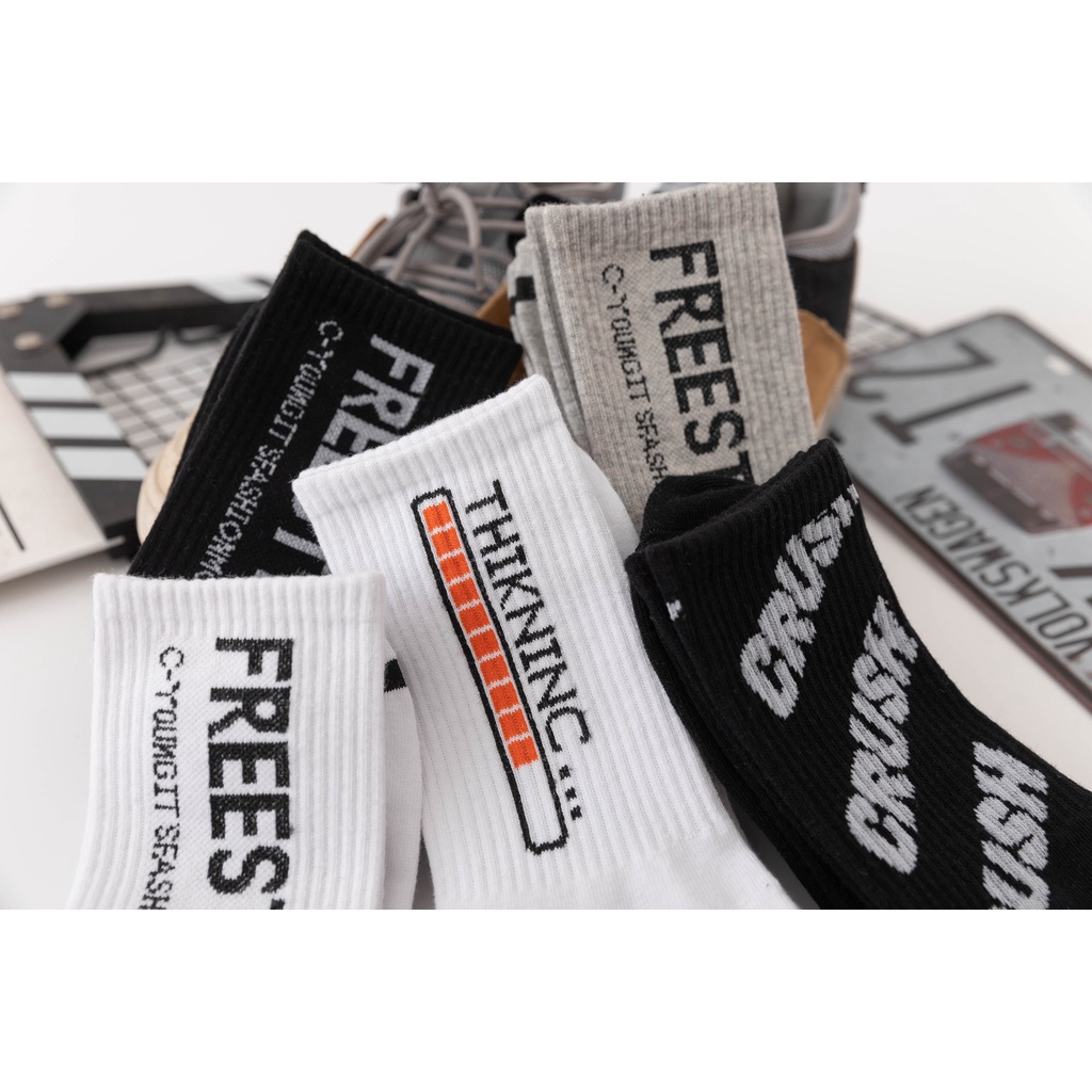 Tất Cao Cổ Chữ FREESTYLE CRUSH -  Vớ Cao Cổ Chữ THINKING