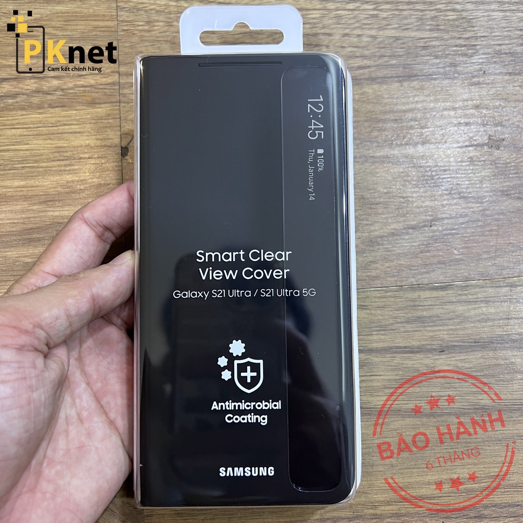 Bao da S21 Ultra/ S21 Smart Clear View Chính hãng Samsung Việt Nam - Fullbox, Nguyên Seal [Bảo hành 6 tháng lỗi 1 đổi 1]