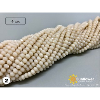 Chuỗi pha lê bánh xe đục 4mm cao cấp
