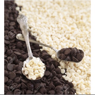 Socola Chip(Chocochip) Dùng Trang Trí Bán  (Đen),(Trắng),ĐEN TRẮNG