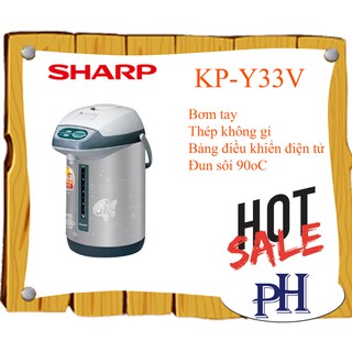 Bình thuỷ điện Sharp KP-Y33V 3.3L 700W (Bạc)