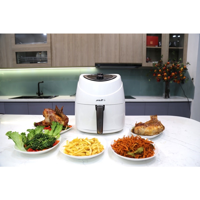 Nồi chiên không dầu dung tích 6 lít công suất 1800w, chiên nướng gà vịt 2kg