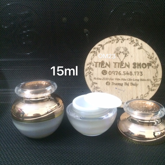 Hũ cầu 15ml nắp ô