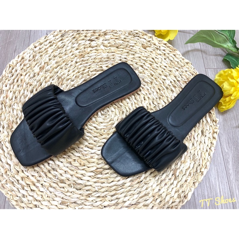Dép bản nhúm thời trang TT Shoes mũi vuông sphoang04