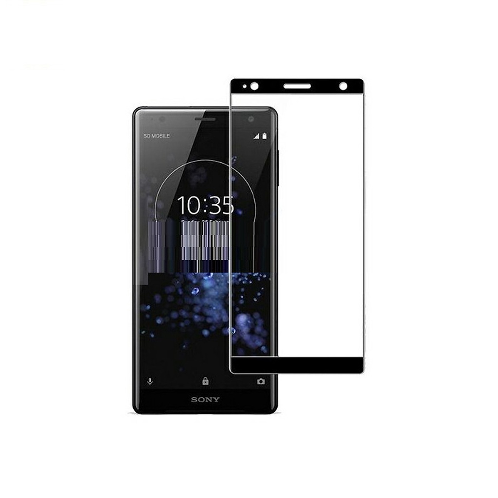 Tấm dán kính cường lực full màn hình 3D dành cho Sony Xperia XZ2 phủ màu - UYVU