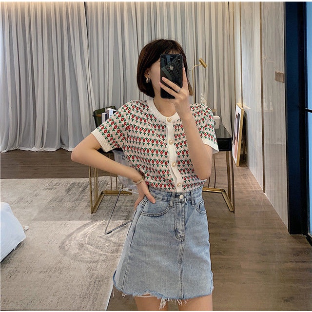 Áo Khoác Cardigan Tay Ngắn Thiết Kế Mới 2021 Thời Trang Dành Cho Nữ | BigBuy360 - bigbuy360.vn
