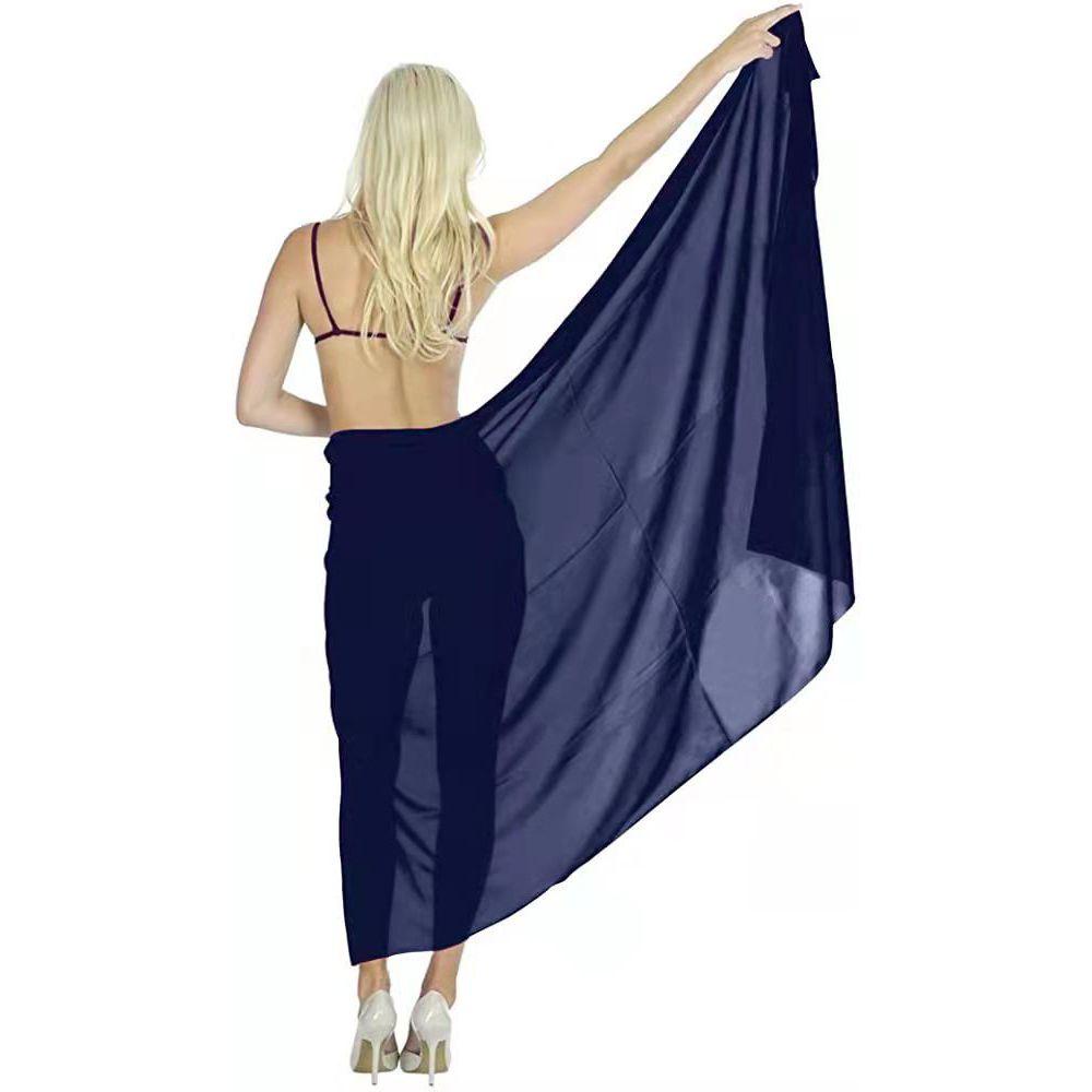 SUYO Sarong Bikini Một Mảnh Vải Voan Dáng Dài Gợi Cảm