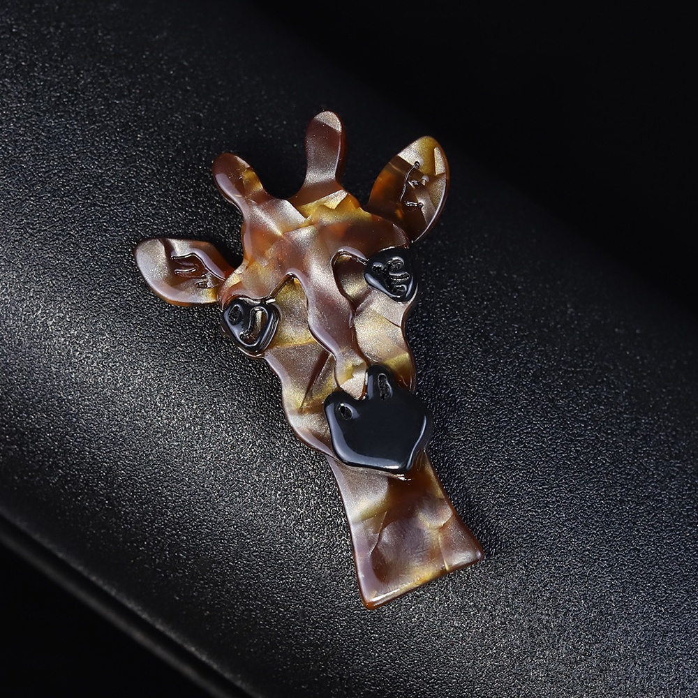 KIDSBOWS Ghim Cài Áo Hình Hươu Cao Cổ Bằng Acrylic Dễ Thương
