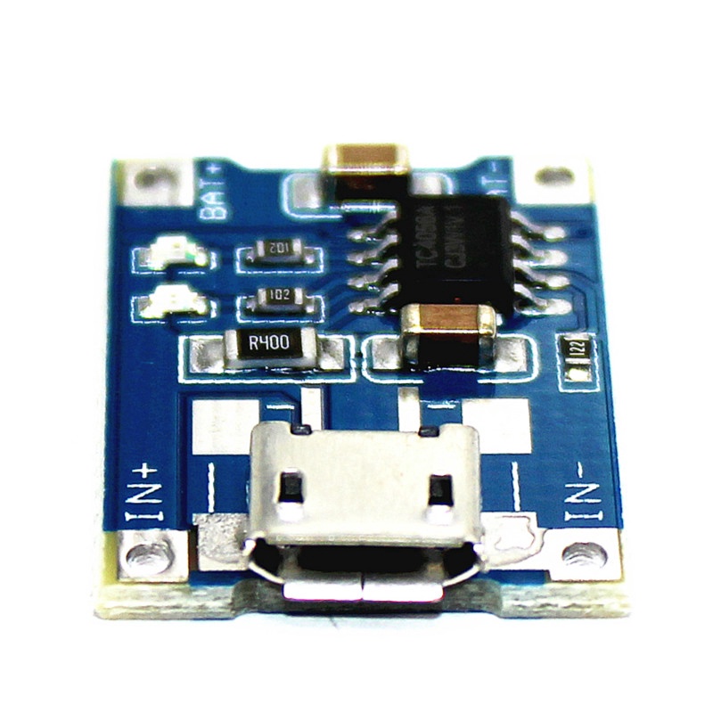 Module sạc pin lithium 1A 18650/ TP4056  Type-C/ Micro USB