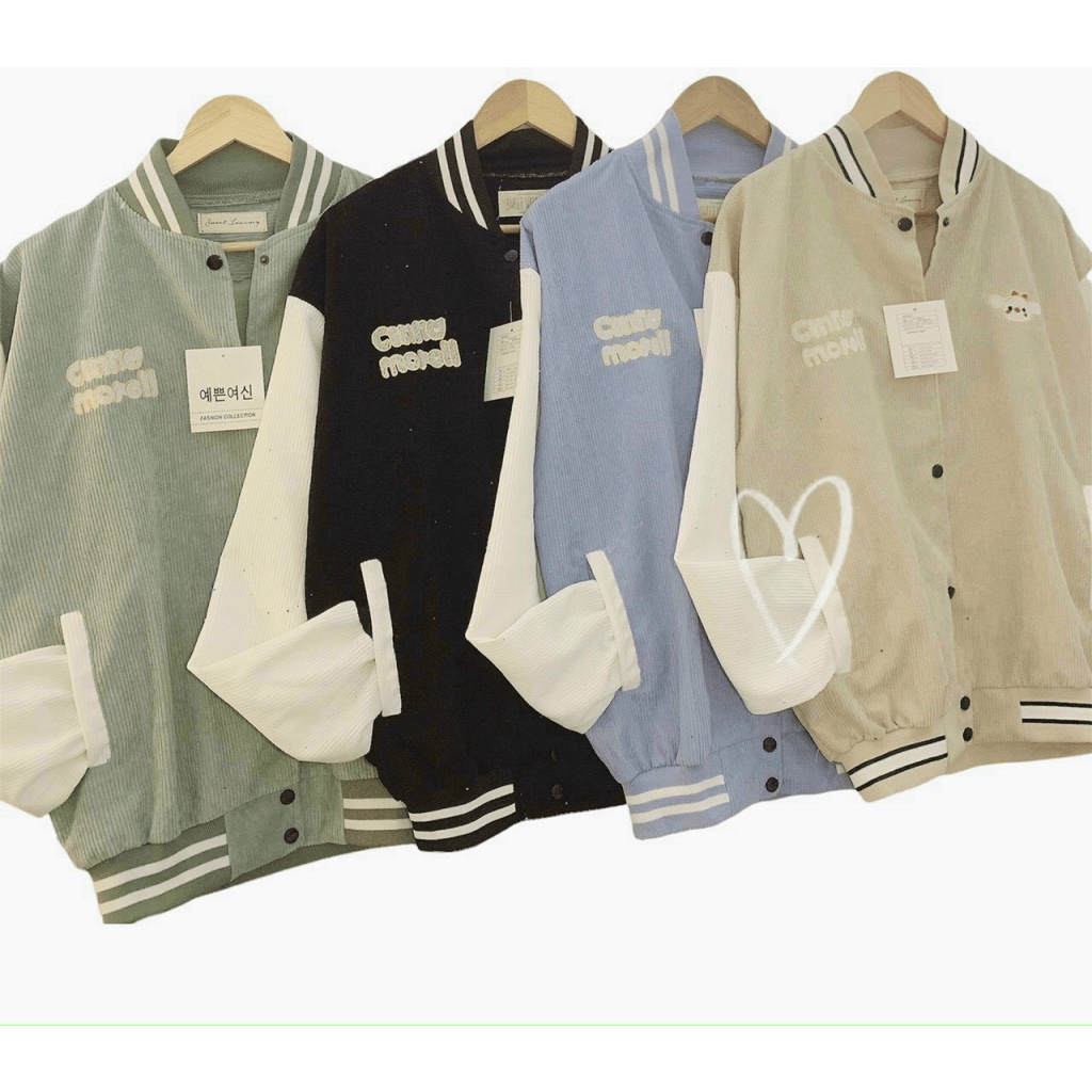 ÁO KHOÁC BOMBER NỮ THÊU HỌA TIẾT PHONG CÁCH CHỐNG NẮNG THỜI TRANG