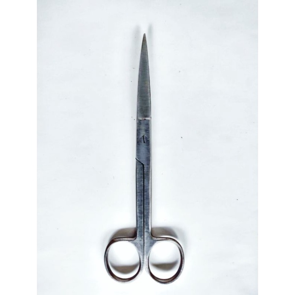 Kéo y tế thẳng cắt lông, tai tích cho gà chọi dài 16cm