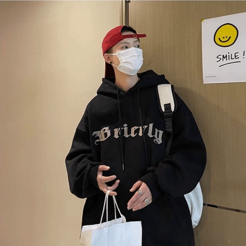 Áo hoodie In Chữ Phong Cách Nhật Bản Thời Trang Cao Cấp Dành Cho Nam M-5XL