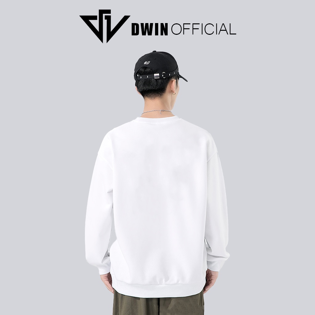 Áo sweater nỉ ESSENTIALS unisex DWIN basic nam nữ form rộng oversize local brand 00089