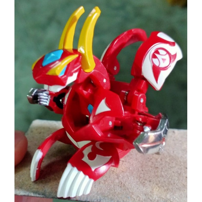 mô hình đồ chơi bakugan/bakutech, bakugan Flare Dragaon- hàng zin đai kim loại