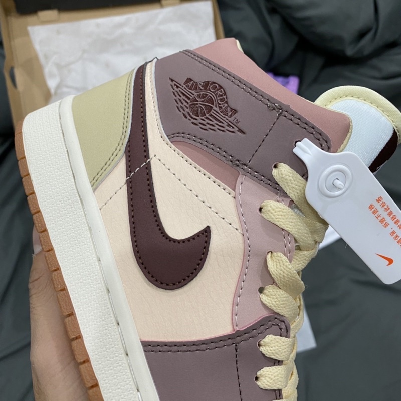 GIÀY AIR JD1 MID MILK TEA BROWR 1:1 SC [ FULL BOX + FREE SHIP ] | BigBuy360 - bigbuy360.vn