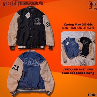 Áo Khoác Nam Nữ Kaki 2 Lớp Chất Siêu Đẹp Bomber Jackets Nam Nữ Form Rộng Unisex Thêu GODEN KEM - AK1007