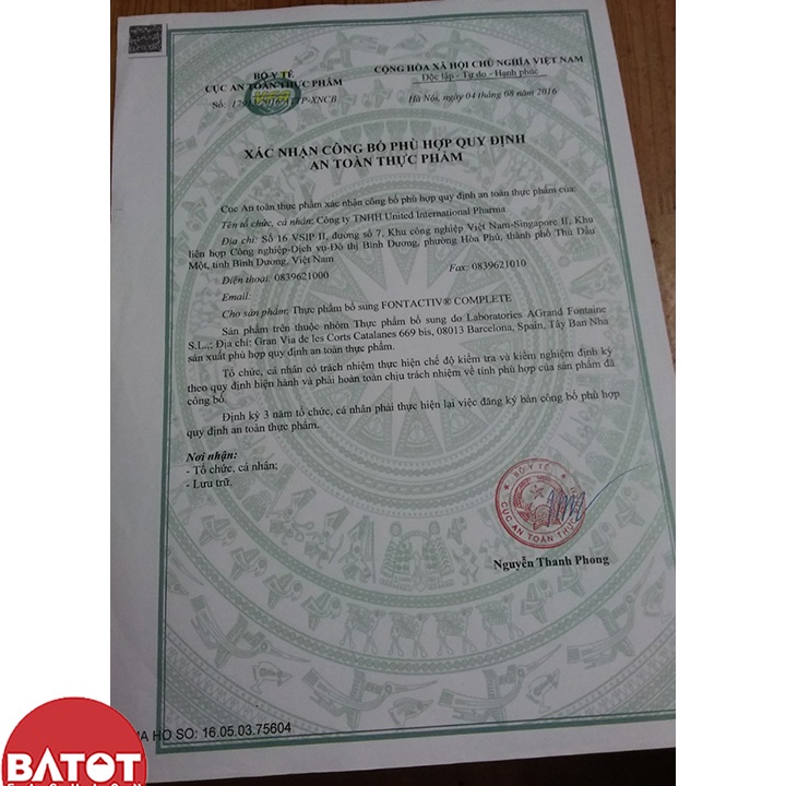 Sữa bột FONTACTIV COMPLETE 400G - 800G