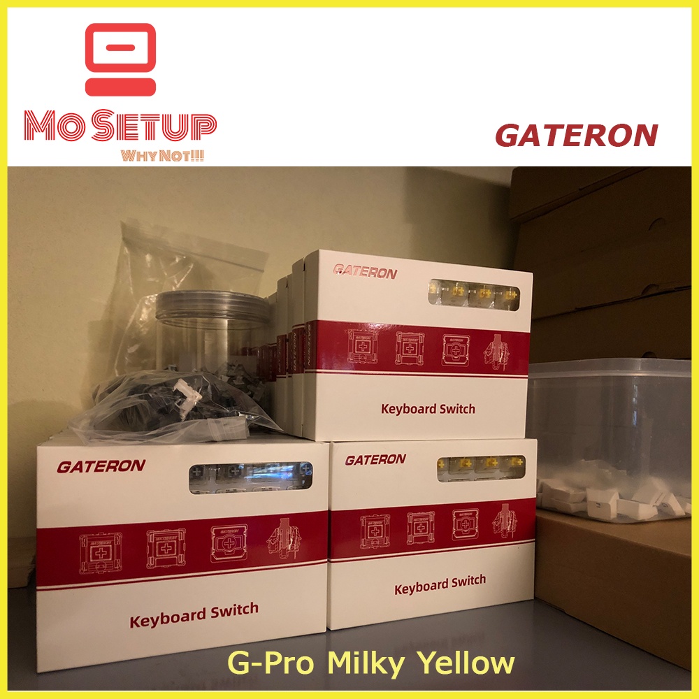 Công tắc bàn phím_Gateron G-Pro Milky Yellow switch cho bàn phím cơ Hotswap