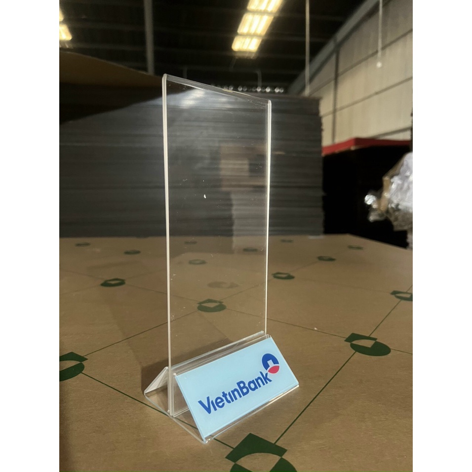 Standee Menu Mica A5 , đế tam  giác , đa dạng màu sắc