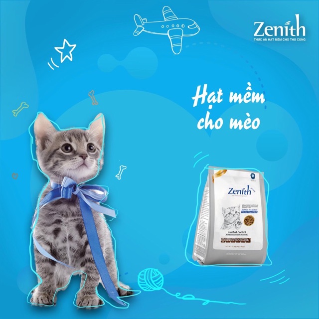 Zenith Cat Hairball - Thức ăn hạt mềm tiêu búi lông dành cho mèo