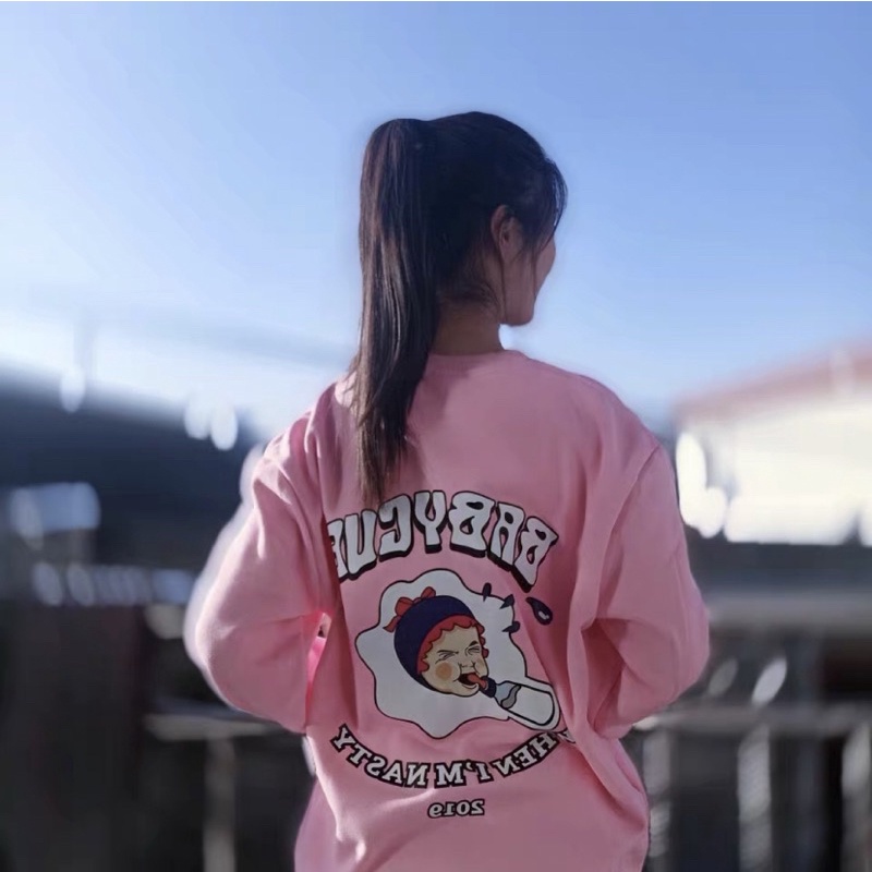 ÁO SWEATER UNISEX BABY GUE FORM RỘNG VẢI NỈ 40-70kg