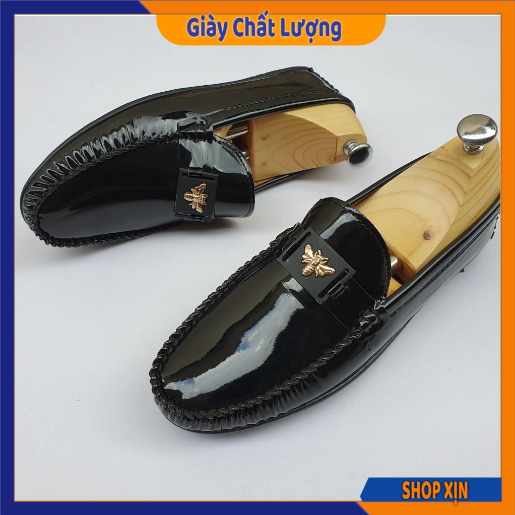 Giày Lười Nam Da Bóng Lịch Lãm