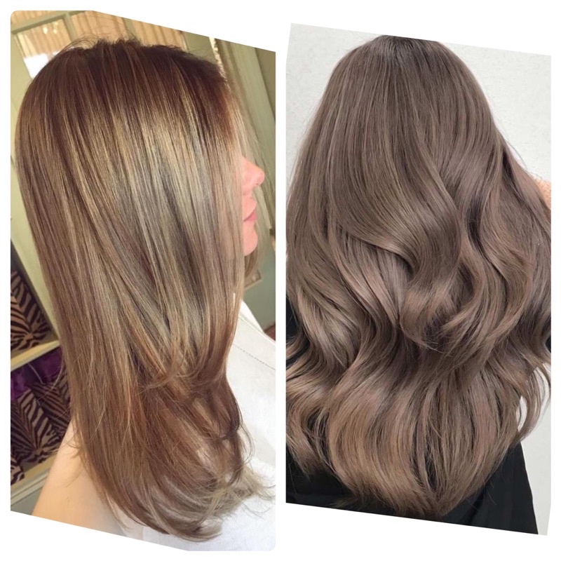 Thuốc Nhuộm Tóc Màu Vàng Nâu Ánh Khói Medium Blonde Ash Gold