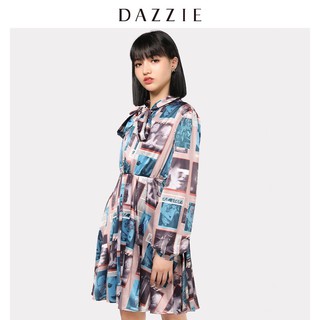 Đầm hoạ tiết lụa Dazzle