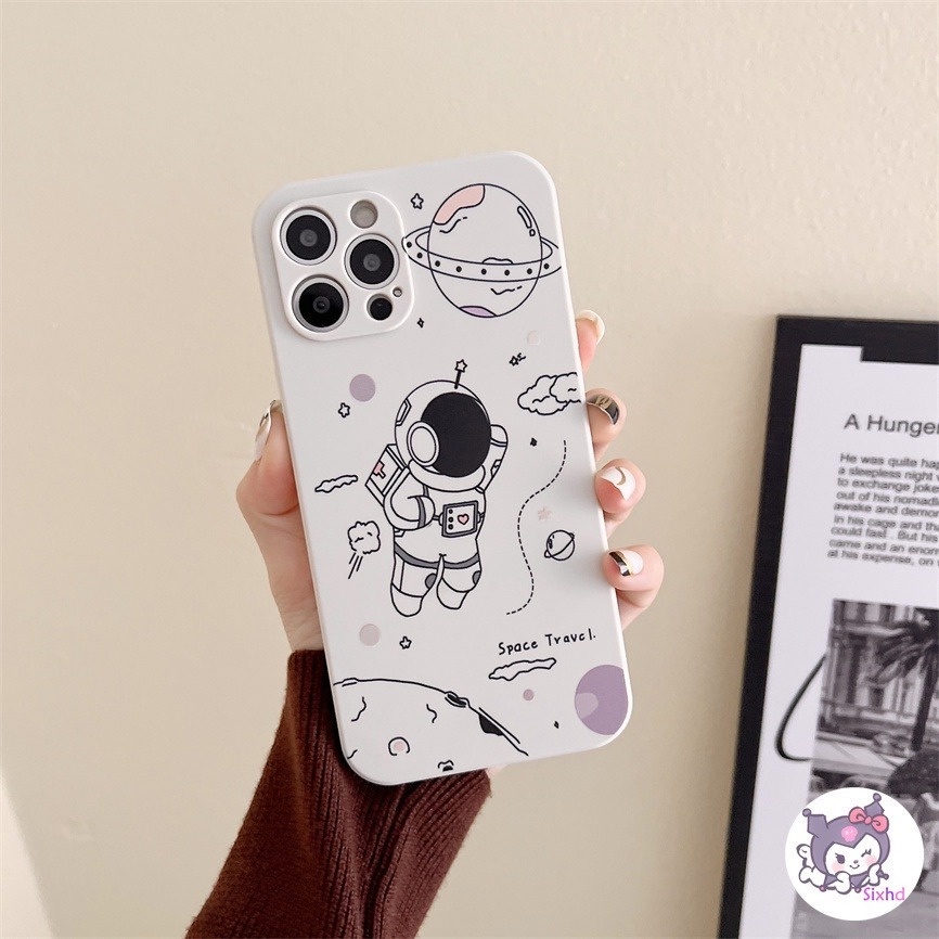 Ốp điện thoại silicon mềm in hình phi hành gia cho Samsung A13 A33 A53 A73 5G S20FE S22 S21 S20 S10+ Ultra Note 20Ultra