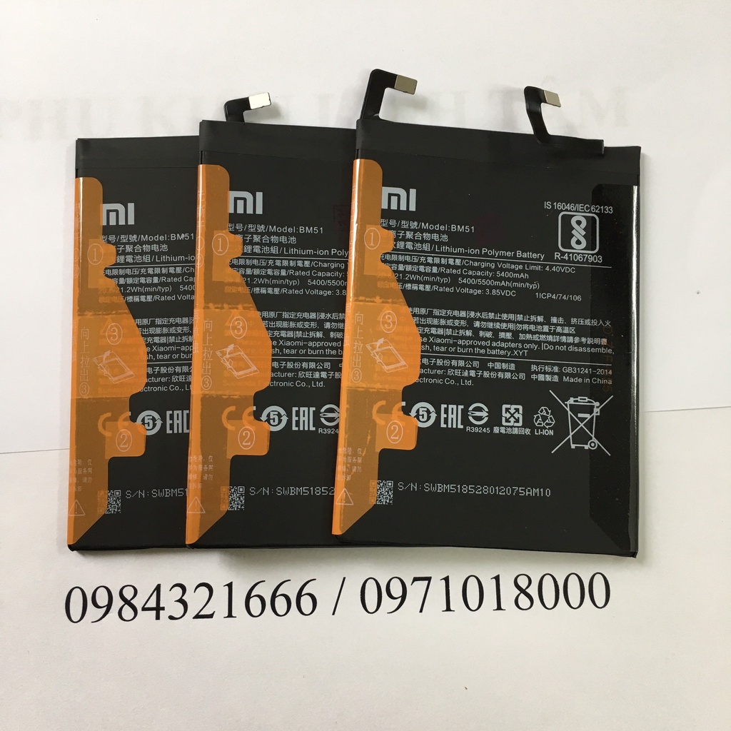 Pin Xiaomi Mi Max 3 MiMax 3 BM51 - New
