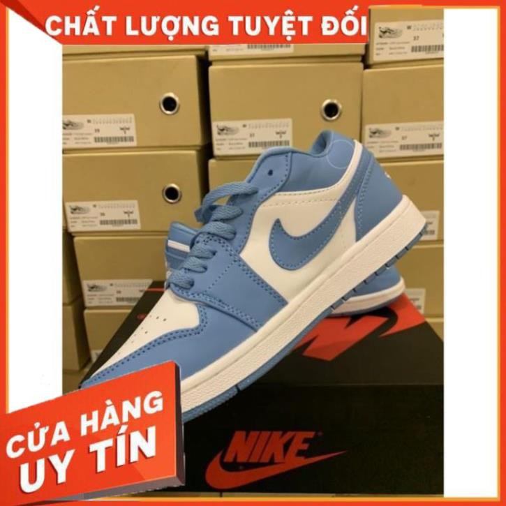 [FREESHIP-BẢO HÀNH 12 THÁNG] Giày Thể Thao AIR JORDAN 1 Low Cổ Thấp  Xanh Biển Cực Đẹp CỰC ĐẸP