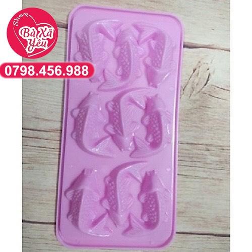 Combo 5 Khuôn Rau Câu , Làm Bánh , Khay Đá 9 Cá Chép Nhỏ - BX2778