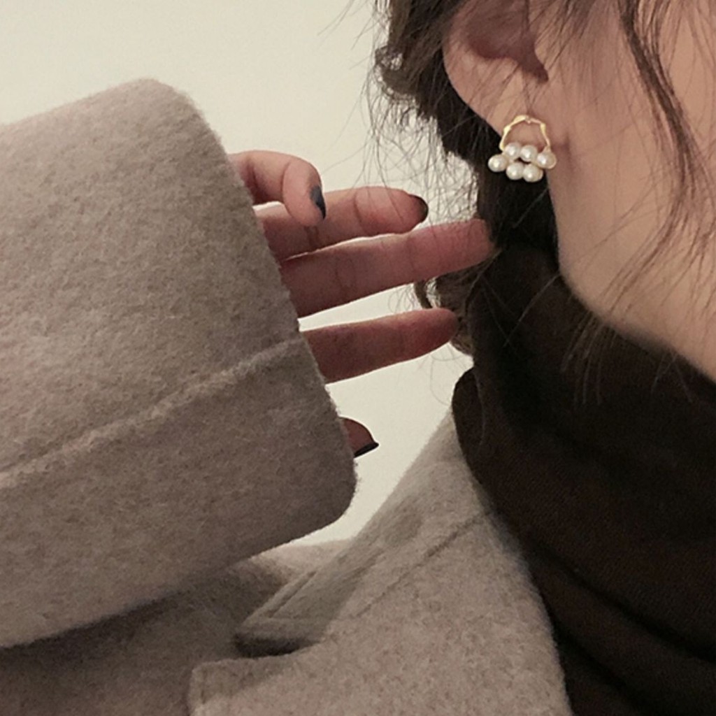 Khuyên Tai Tròn Mạ Bạc 925 Thời Trang Cho Nữ