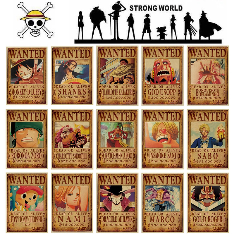 Poster Treo Tường In Hình Phim Hoạt Hình One Piece