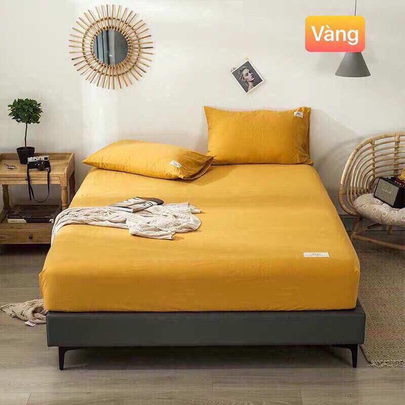 Set ga gối cotton tici kẻ M2T Bedding ga gối Hàn Quốc đủ size