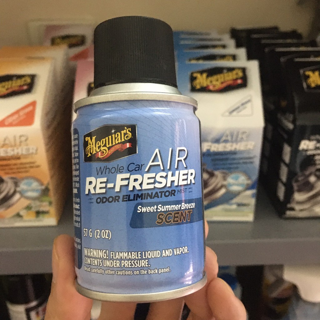 Meguiar's Xịt khử mùi, diệt khuẩn nội thất xe hơi Hương mùa hè - Air Refesher Summer Breeze Scent - G16602
