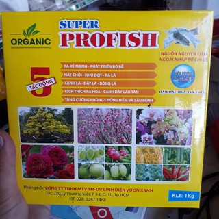 Phân bón vi lượng ev13 đạm cá dạng viên super profish chile 1kg