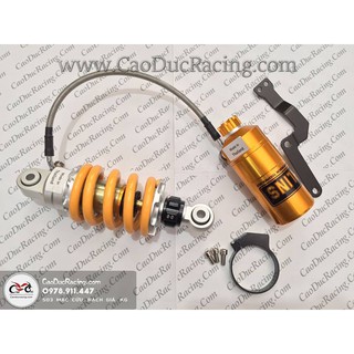 Giảm giá Phuộc Bình dầu VÀNG EX150 THÁI LAN 205mm - Núm tăng chỉnh vàng - Gía sỉ sập sàn