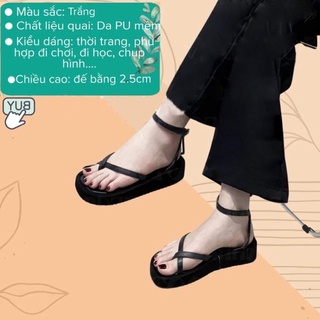 Dép sandal xỏ ngón đế bánh mì