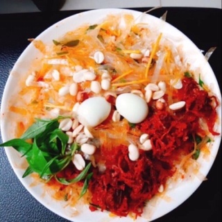 BÁNH TRÁNG TRỘN THẬP CẨM KÈM SỐT TẮC đóng riêng gia vị