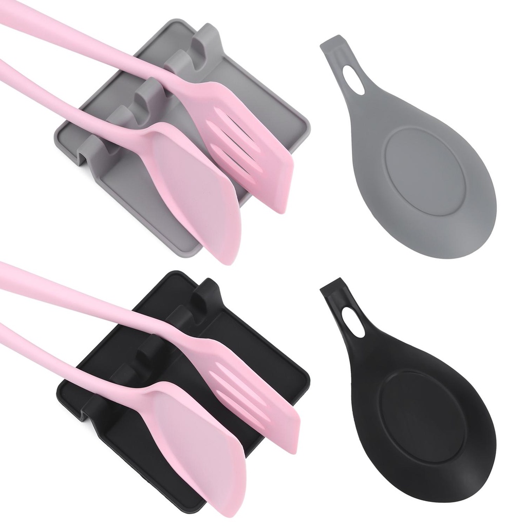 Kẹp Nhấc Muỗng Bằng Silicone Tiện Dụng Cho Nhà Bếp