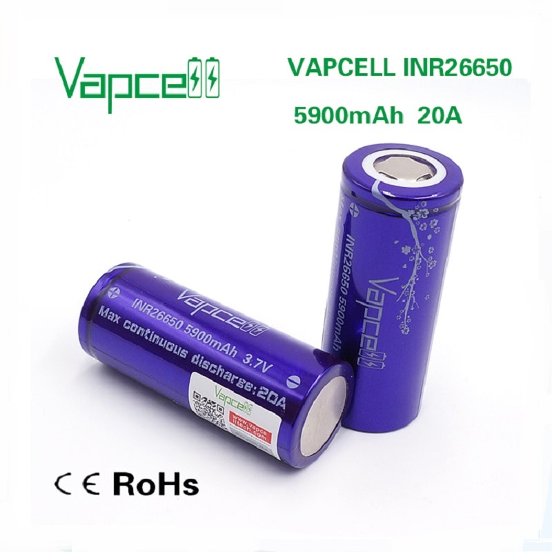 [P59] Pin sạc Vapcell 26650 3.7V 5900mAh 20A