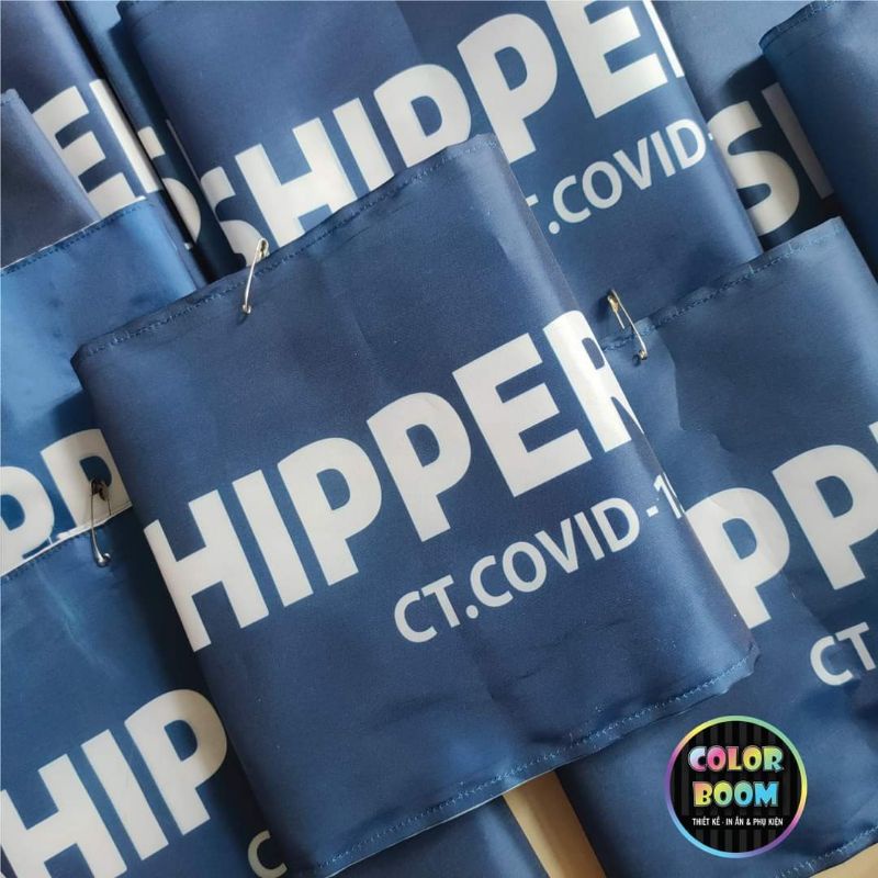 Băng Đeo Tay Shipper Mẫu Mới CT.COVID-19 Cao 20cm